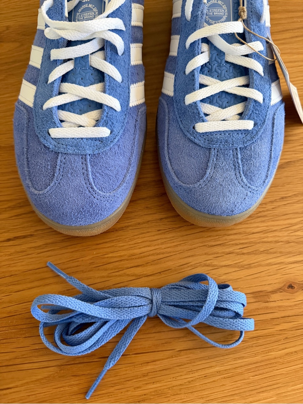 Adidas Gazelle Indoor Blue Suede Gum Sole Sneakers Women’s 8.5 NWT - Picture 3 of 7